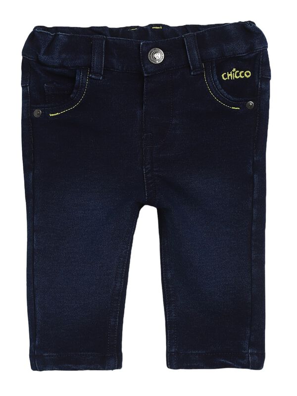 Boys Dark Blue Long Knitted Trouser image number 0